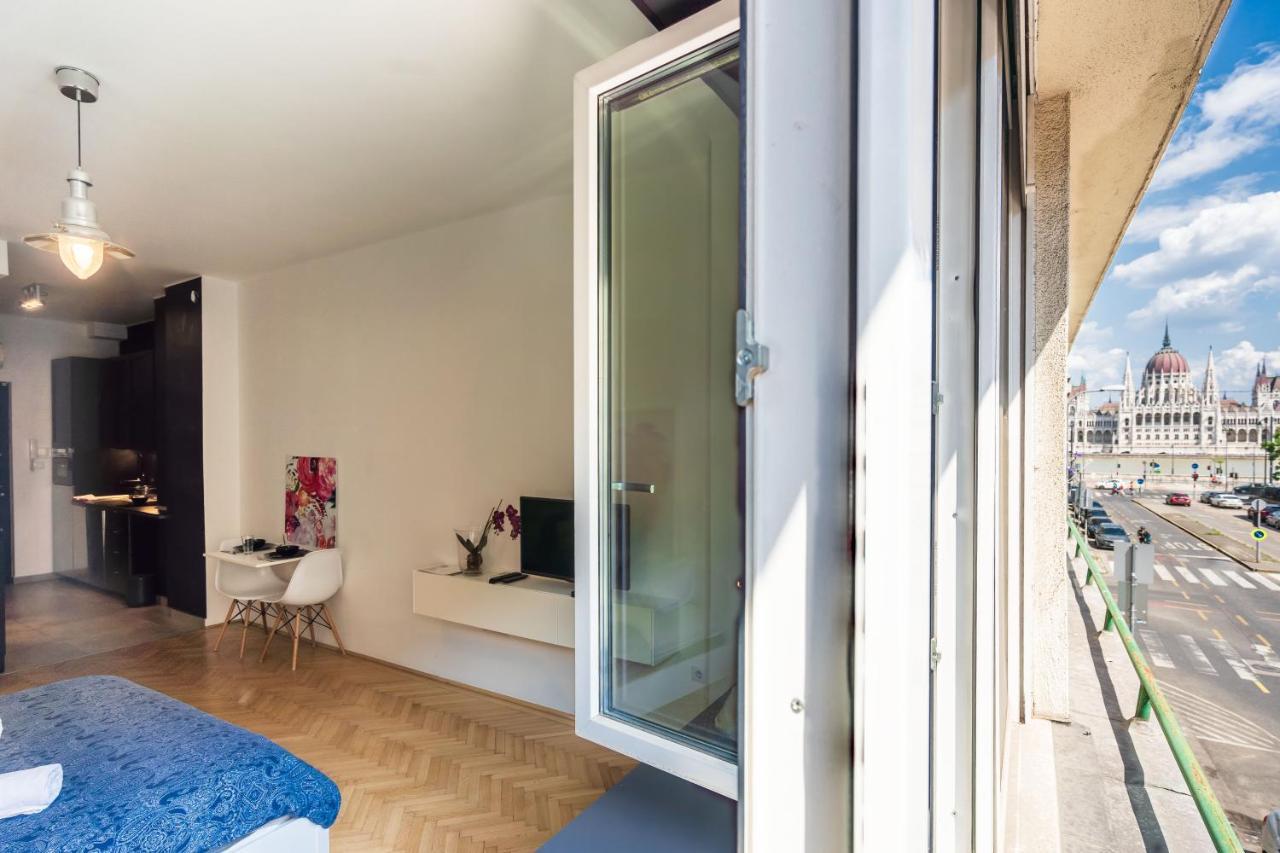 Bright Studio With Parliament View, Free Parking Budapeste Exterior foto